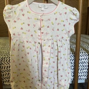 Magnolia Baby Romper with Flamingo and Pineapple Print